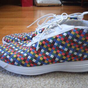 Size 10 - Nike Lunar Chukka Woven+ White Men Casual Shoes/Sneakers